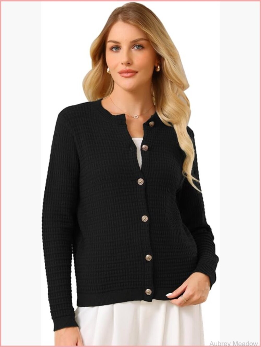 Lightweight Cardigan Long Sleeve Button Down Casual Knit Jacket Coat